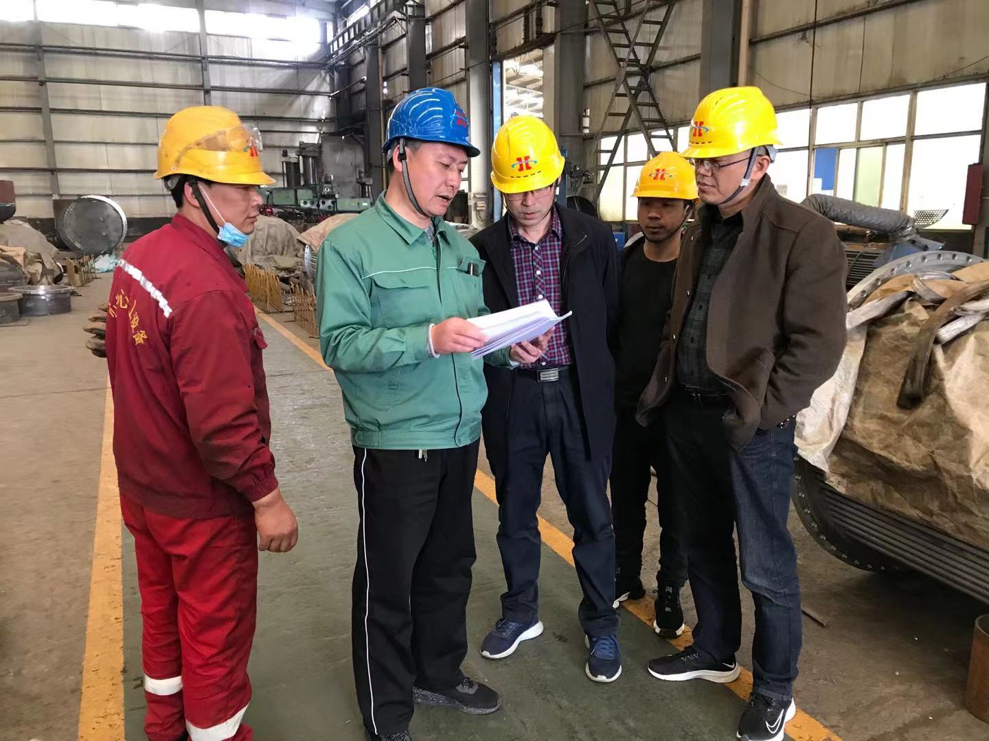 安徽晋煤中能化工领导莅临智能装备公司参观考察
